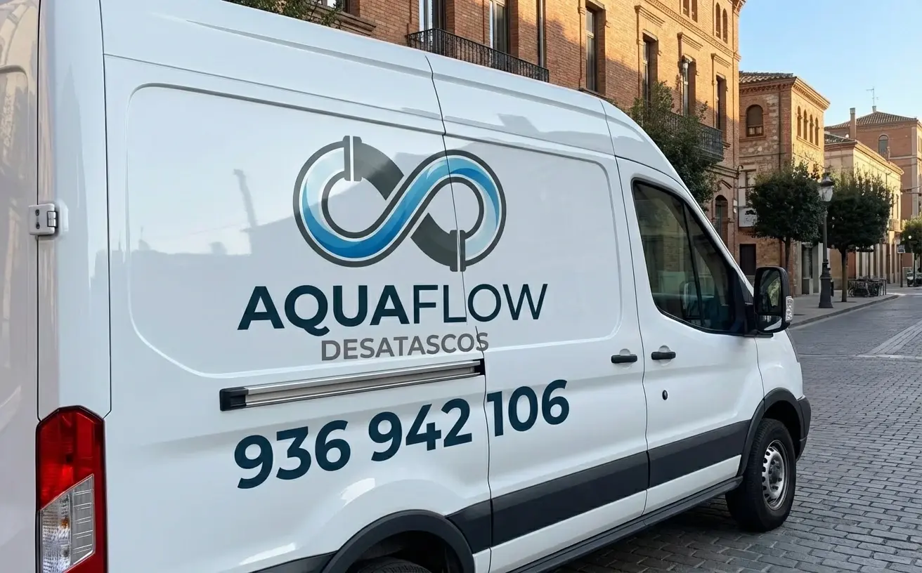 Camión cuba para desatascos en Granollers